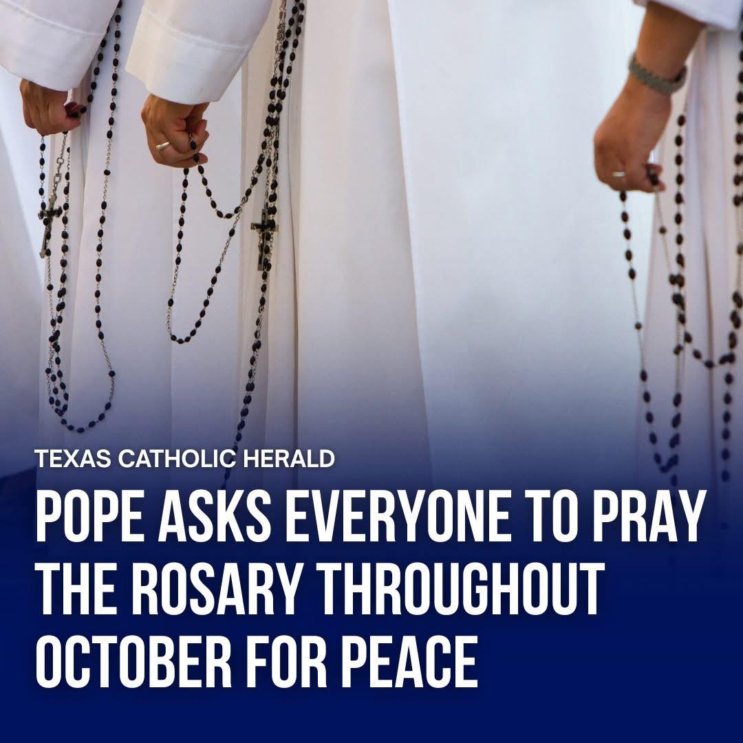 Pope Leo XIV asked Catholics to pray the rosary each day in October for ...