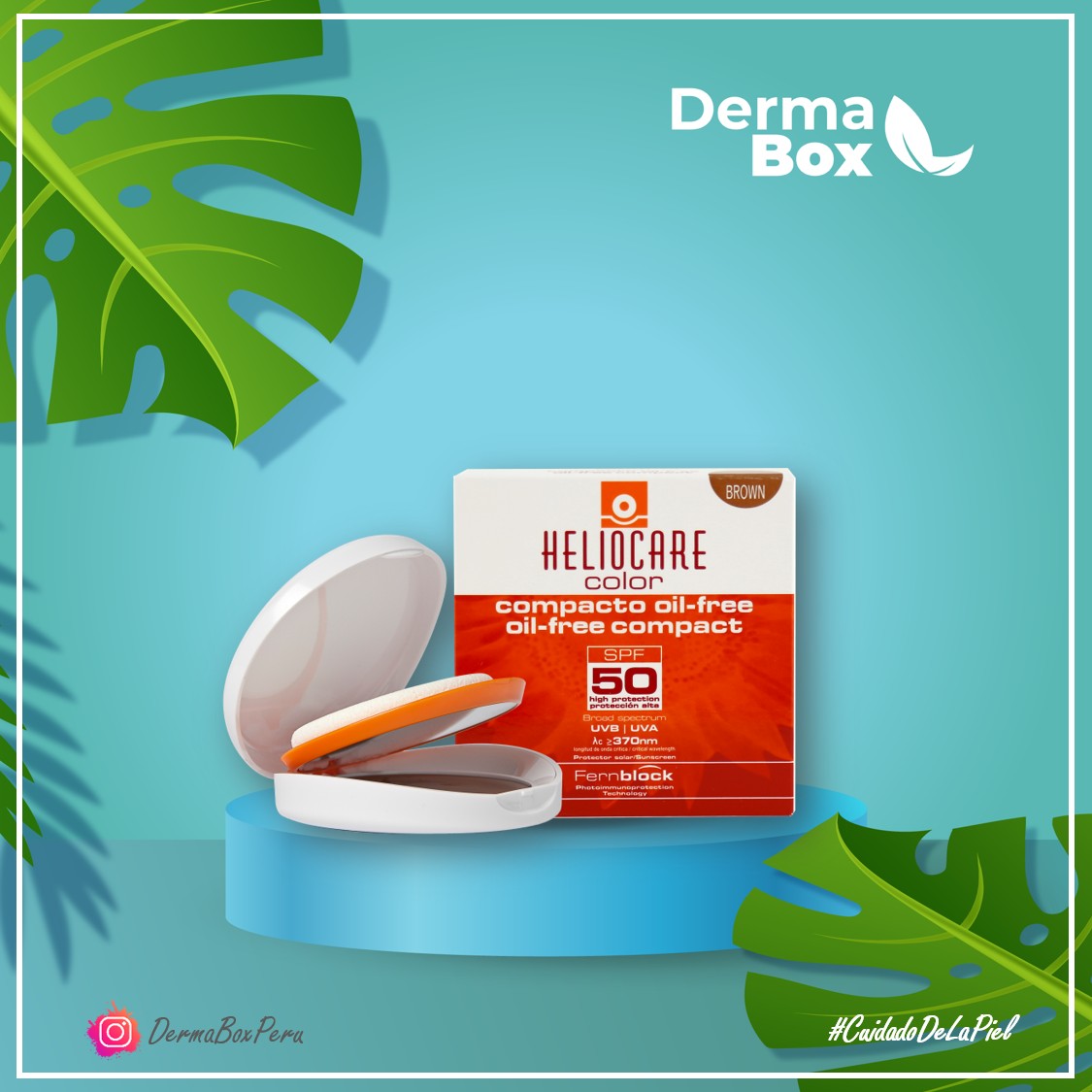 DermaBox - 🔷 Fotoprotector #heliocare compacto #SPF50...
