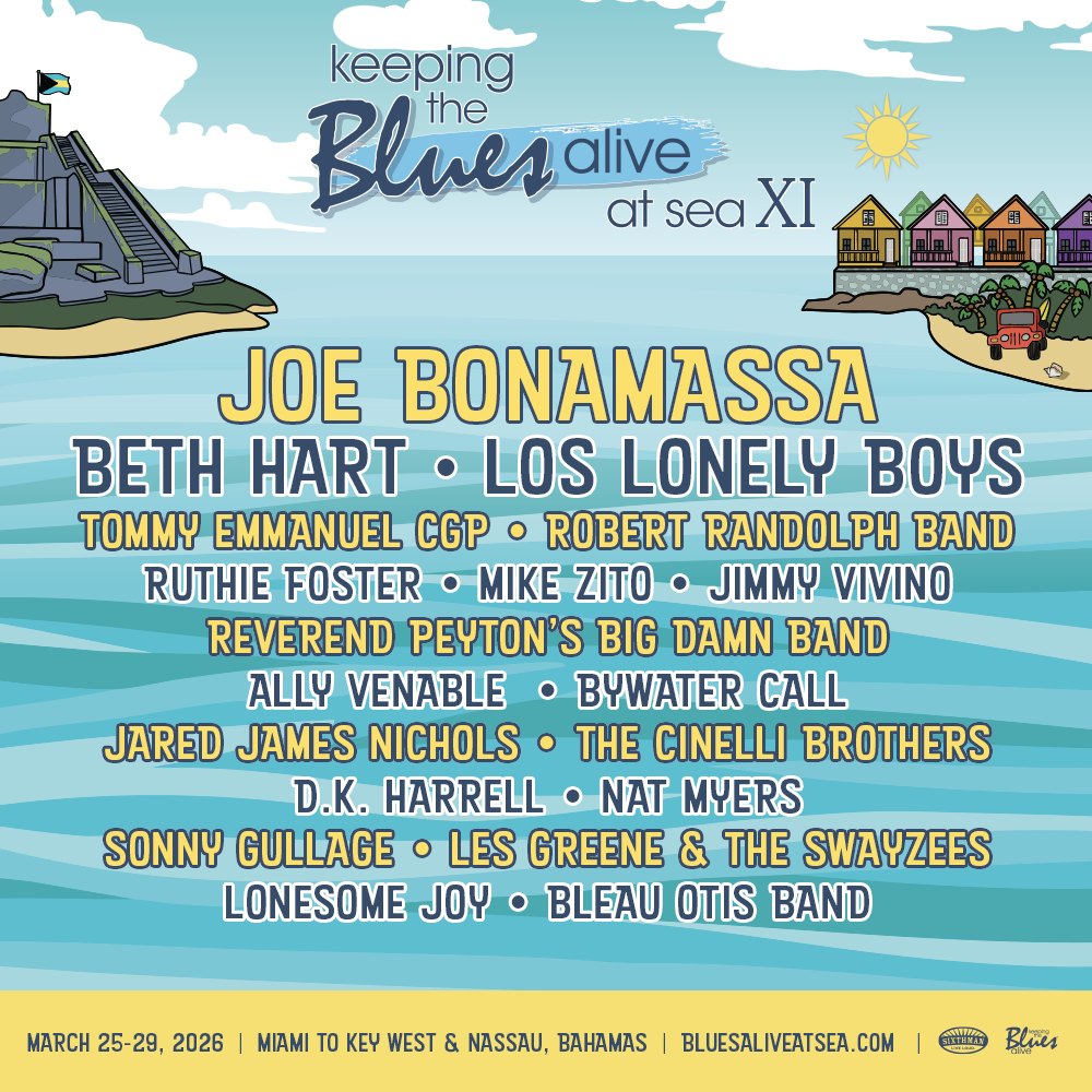 THE BIGGEST BLUES ROCK PARTY AT SEA JUST GOT EVEN BIGGER! 🤘⚓️ I
