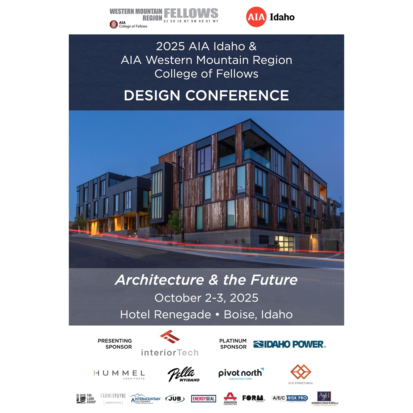 AIA - Join us in celebration of the 2025 Idaho Design Awards winners ...