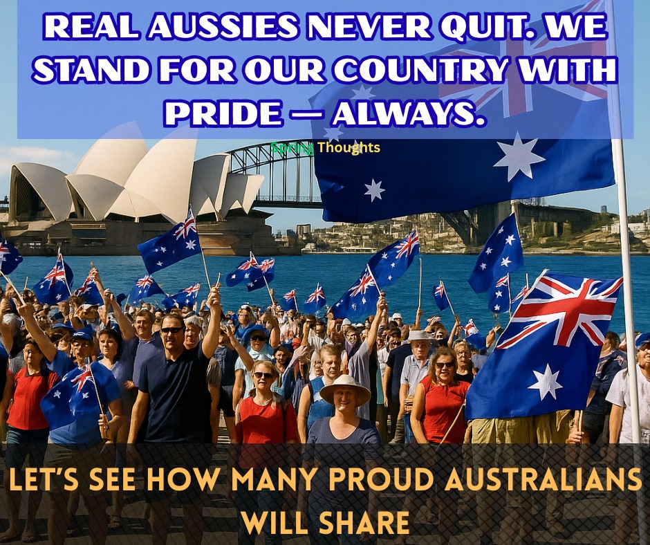Spring - 🇦🇺 Real Aussies never quit — we stand tall with pride and ...
