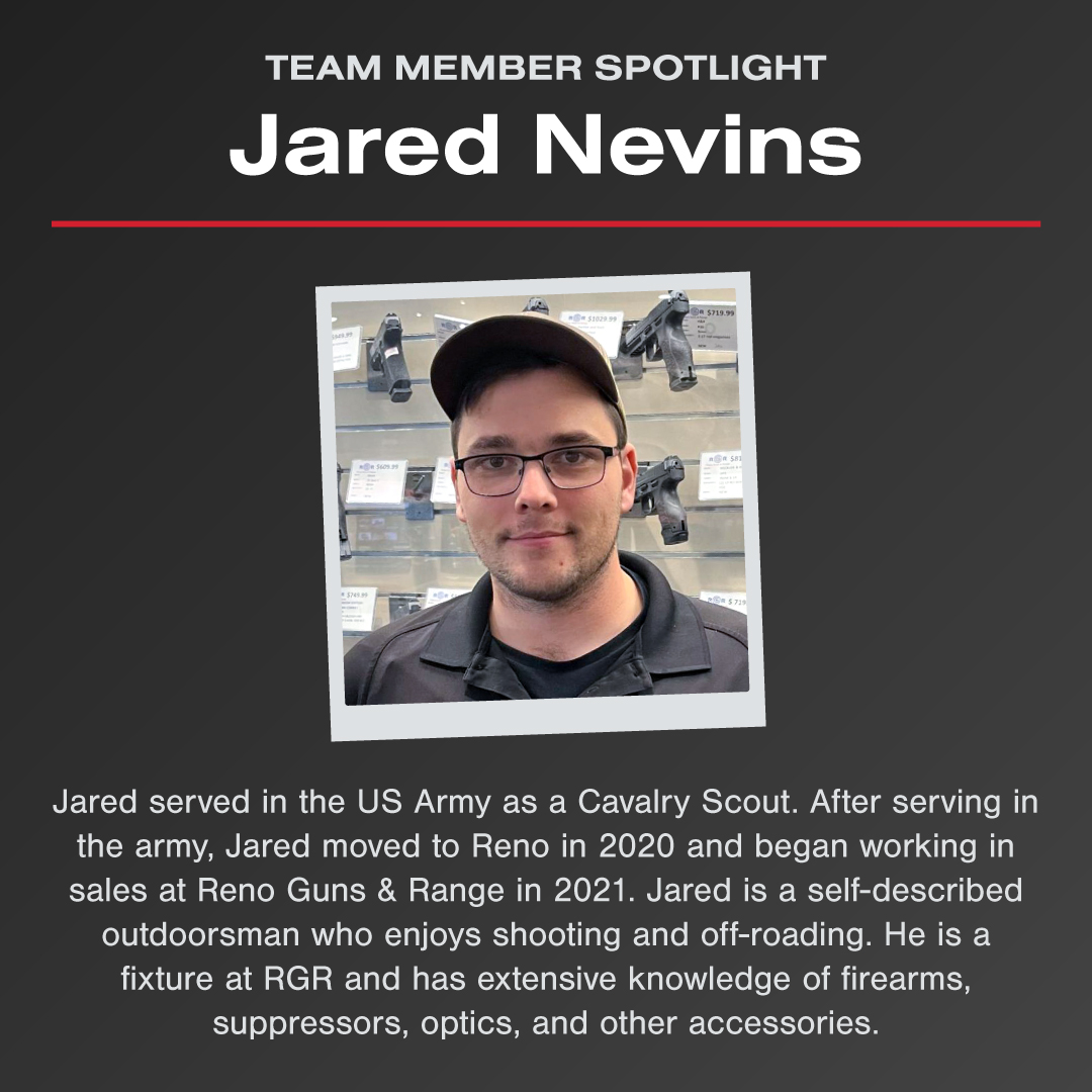 Reno - Our next team member spotlight is Jared Nevins! Jared served in ...