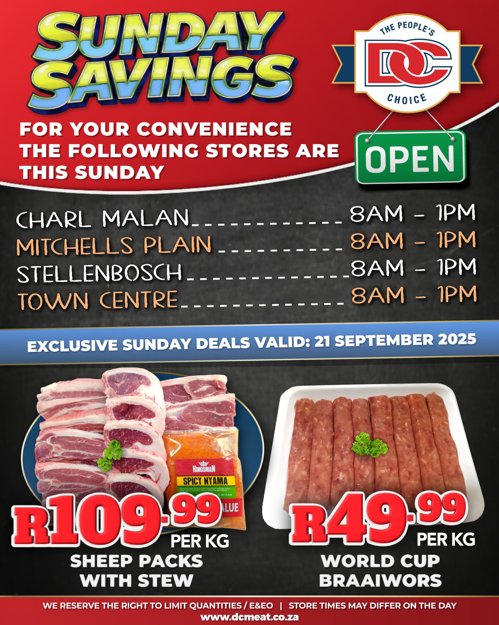 DC Meat - 📢 For your convenience, the following DC Meat... | Facebook