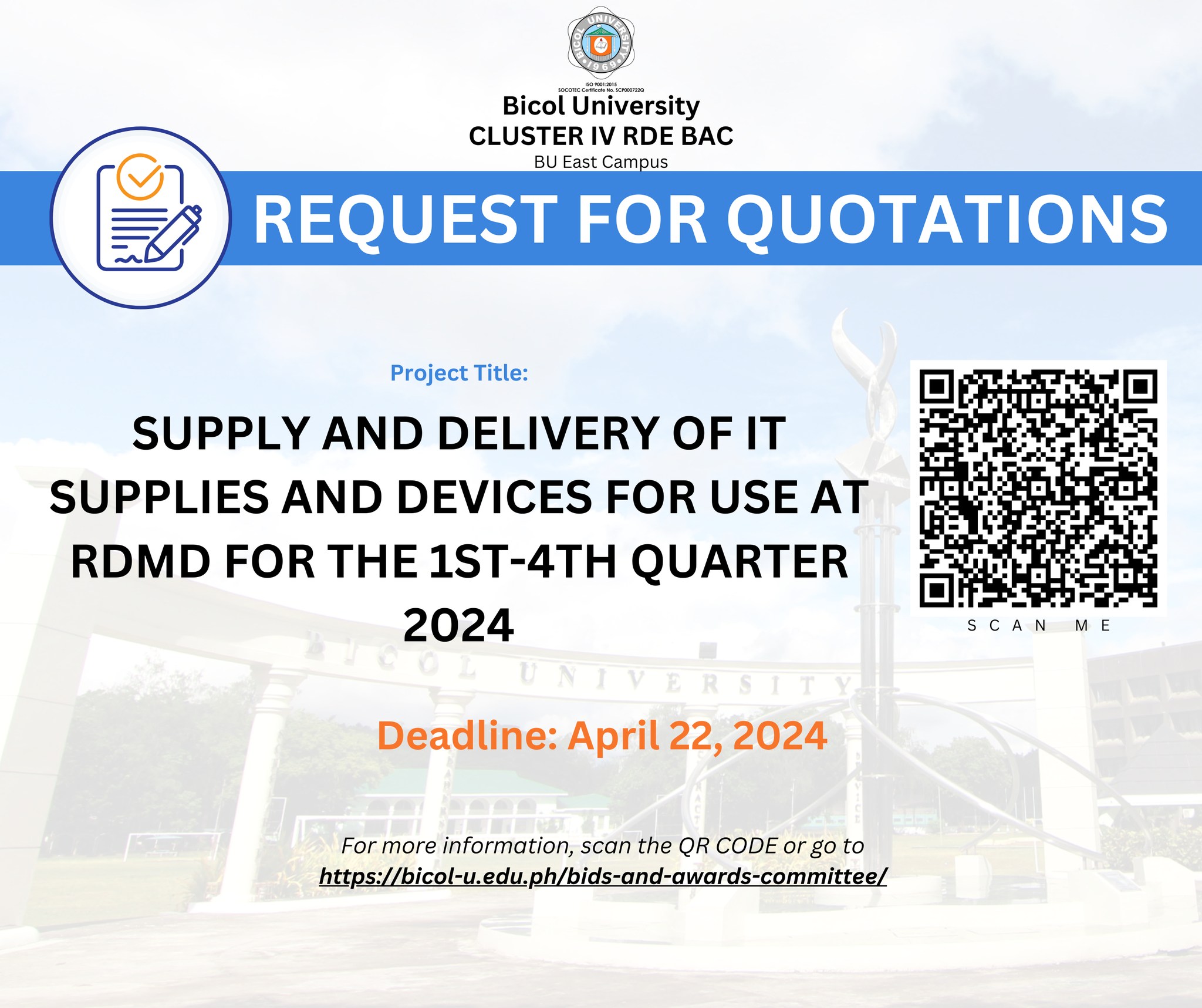 The Bicol University Bids and Awards... - Bicol University | Facebook