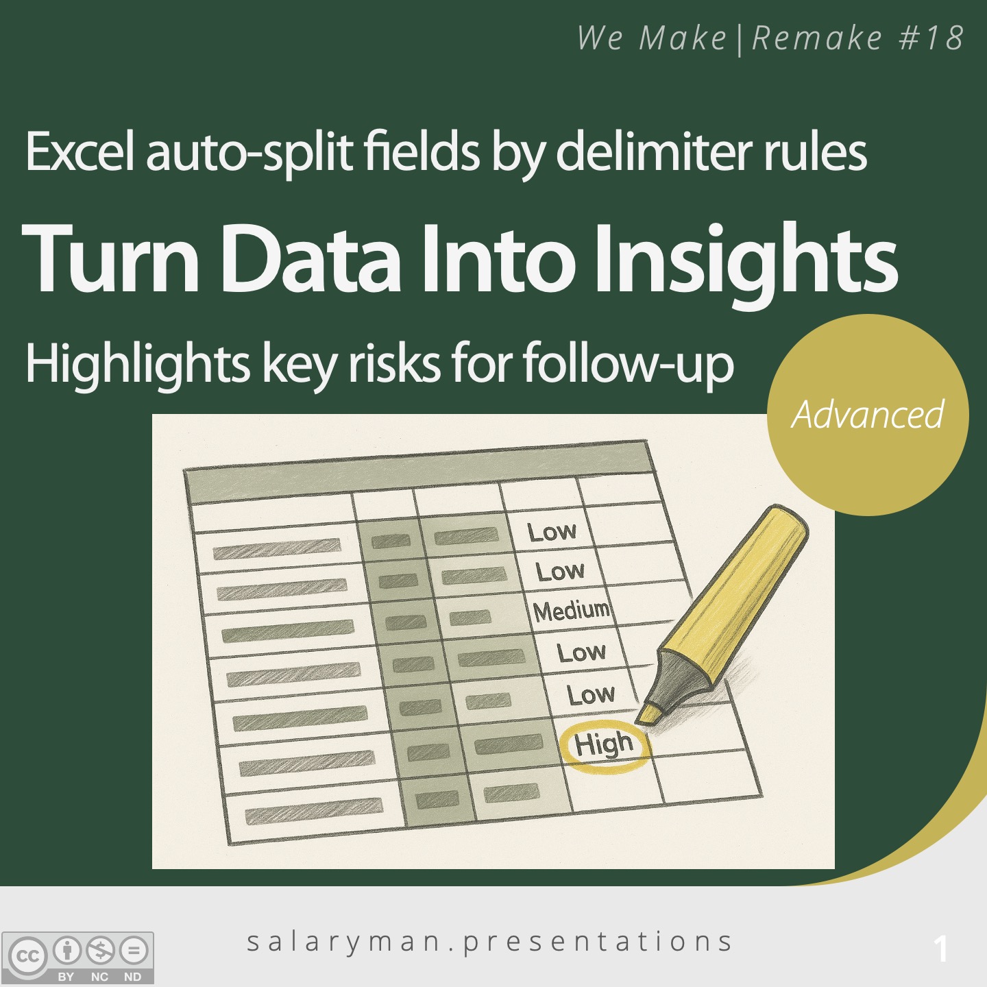 [ Remake no.18 | Turn Data Into Insights: Excel auto-split fields by ...