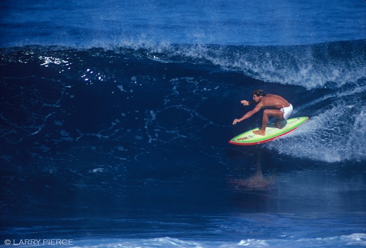 Mark Warren's surfing and Keyo surfboard in 1969 North Narrabeen