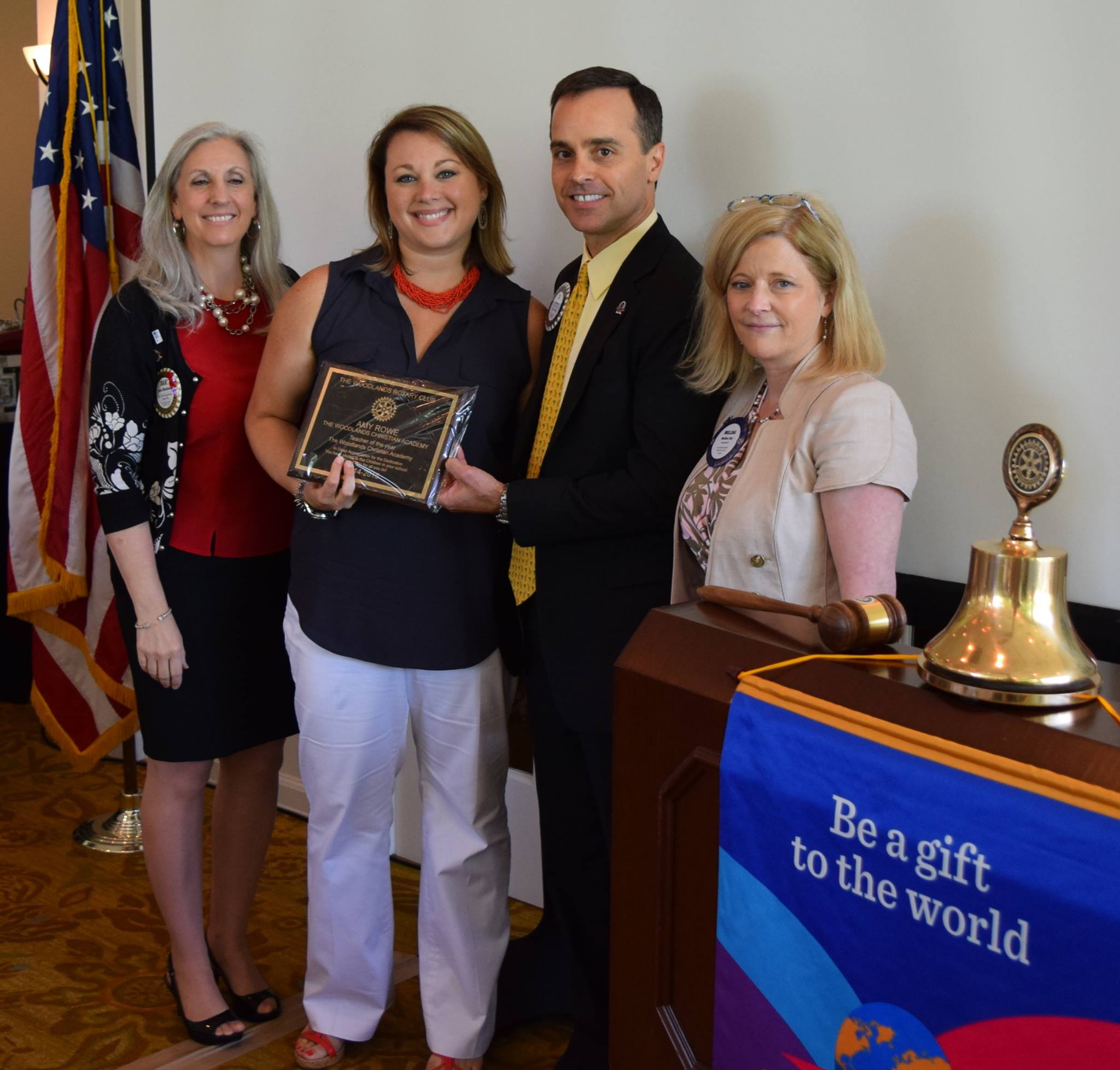 Rotary Club of The Woodlands - Woodlands Christian Academy teacher, Amy ...