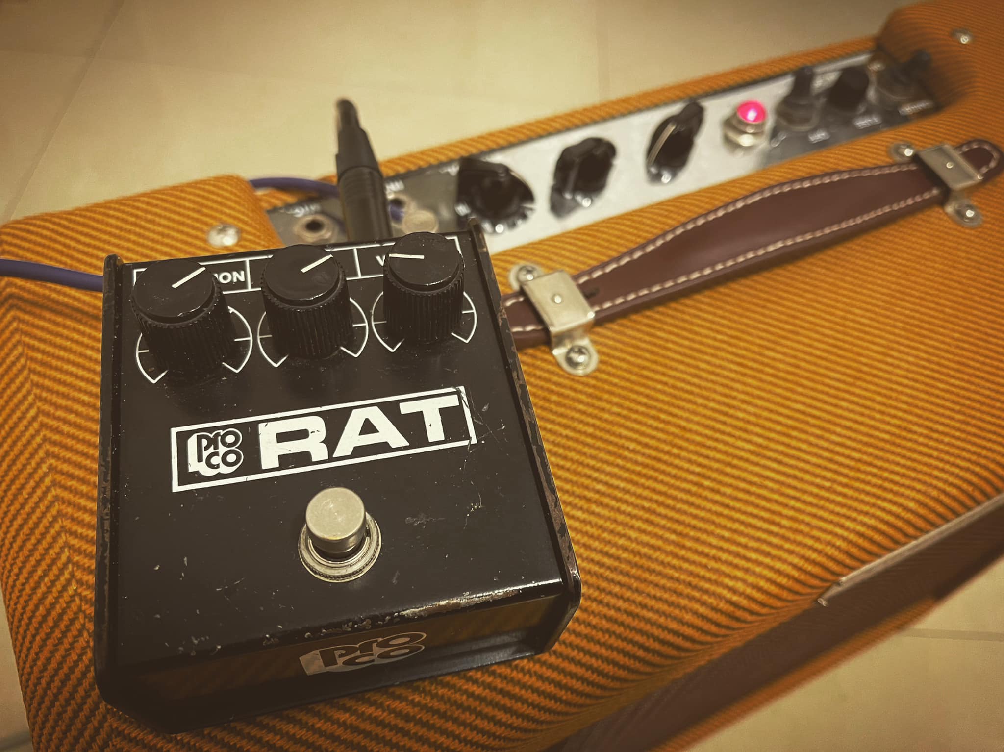 Small box family Proco RAT whiteface 1984,blackface 1987,V.2 1991