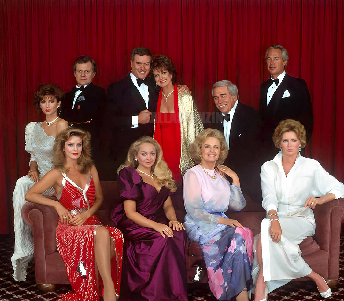 Dallas - Cast photo for the Oil Barons Ball 1984, minus Patrick Duffy ...