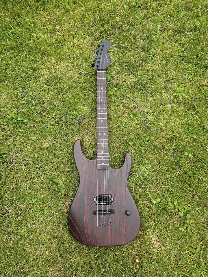 Custom Warmoth guitar with Invader pickup