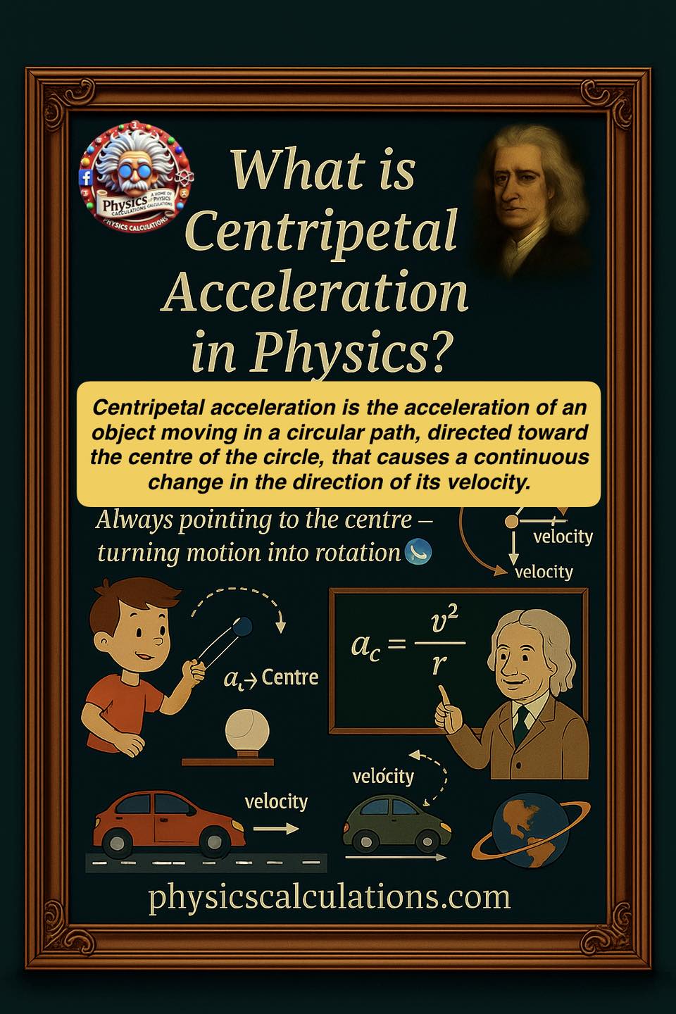 What is Centripetal Acceleration in... - Physicscalculations | Facebook
