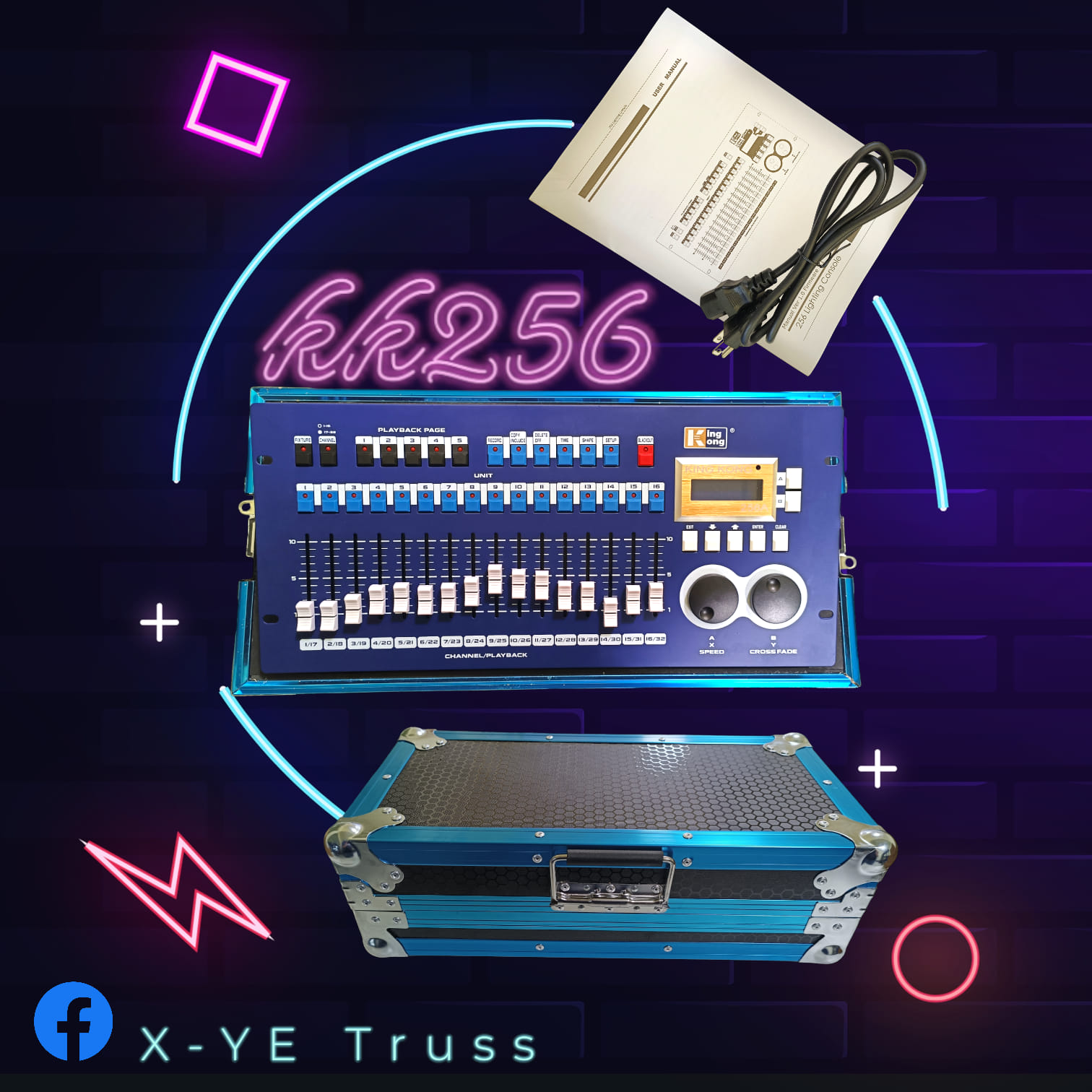 X-YE Truss - 📢 บอร์ดควบคุมไฟ KK 256A DMX lighting คุมแสงสี... | Facebook