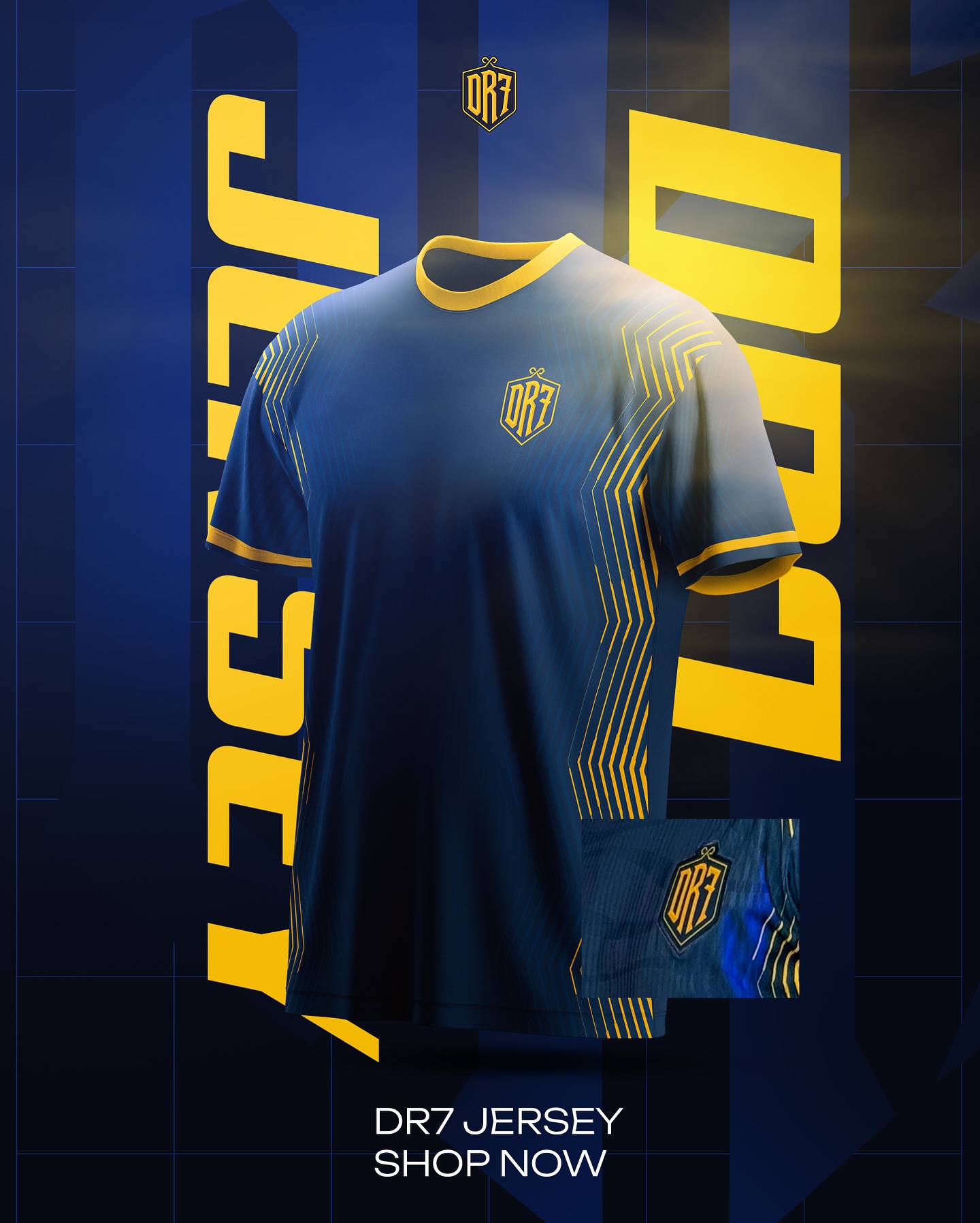 Team Falcons - - التيشيرت الرسمي لـ DR7 وصل 💙⚡️ ‏متوفر... | Facebook