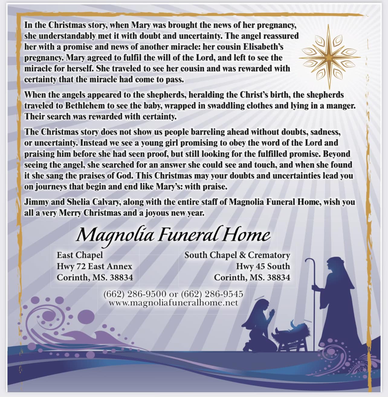 Magnolia Funeral Home South | Corinth MS