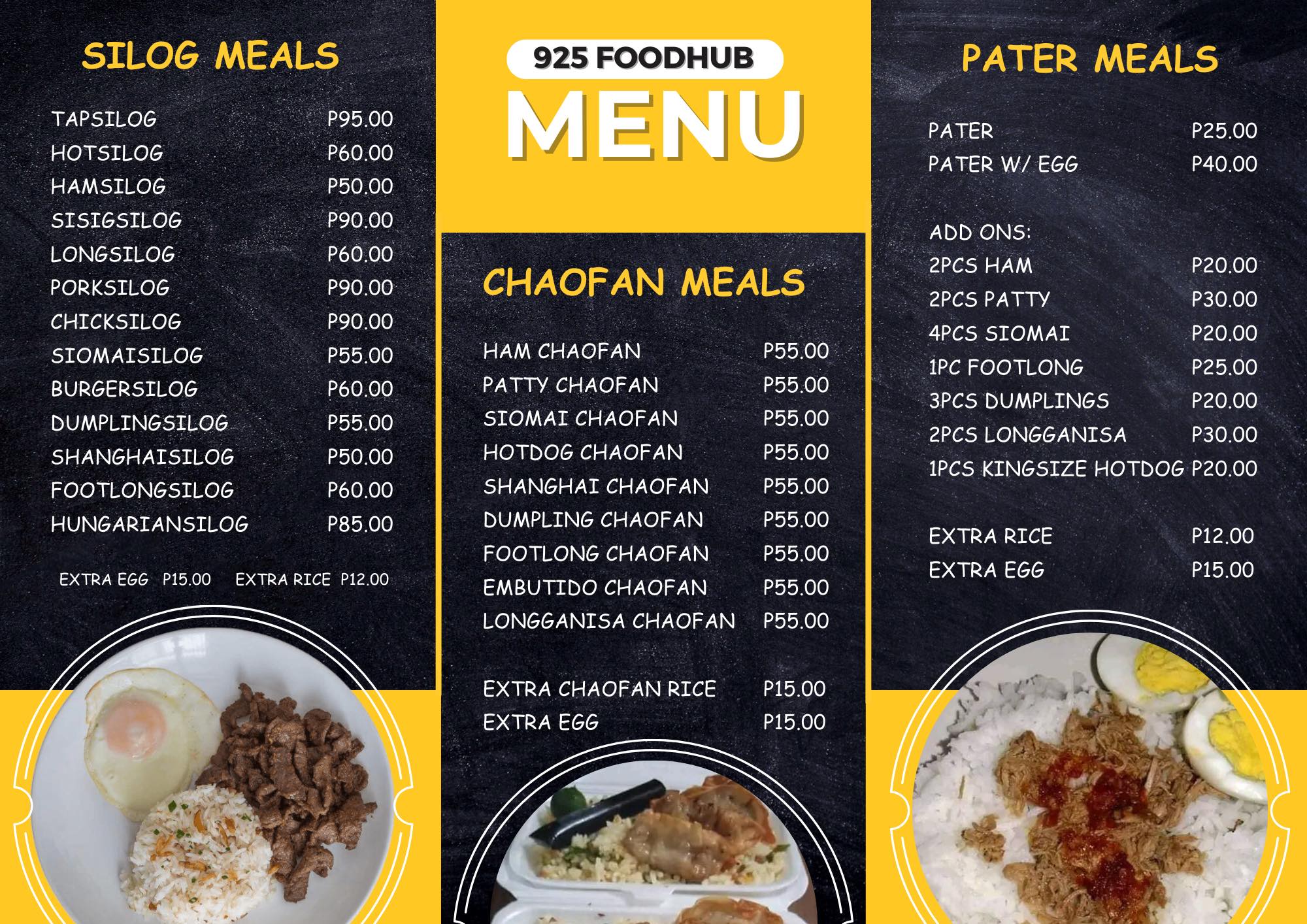 925 Food Hub - UPDATED MENU! UPDATED MENU! 