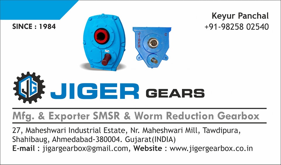 Jiger Gears【SMSR Gearbox mfg.&exporter】