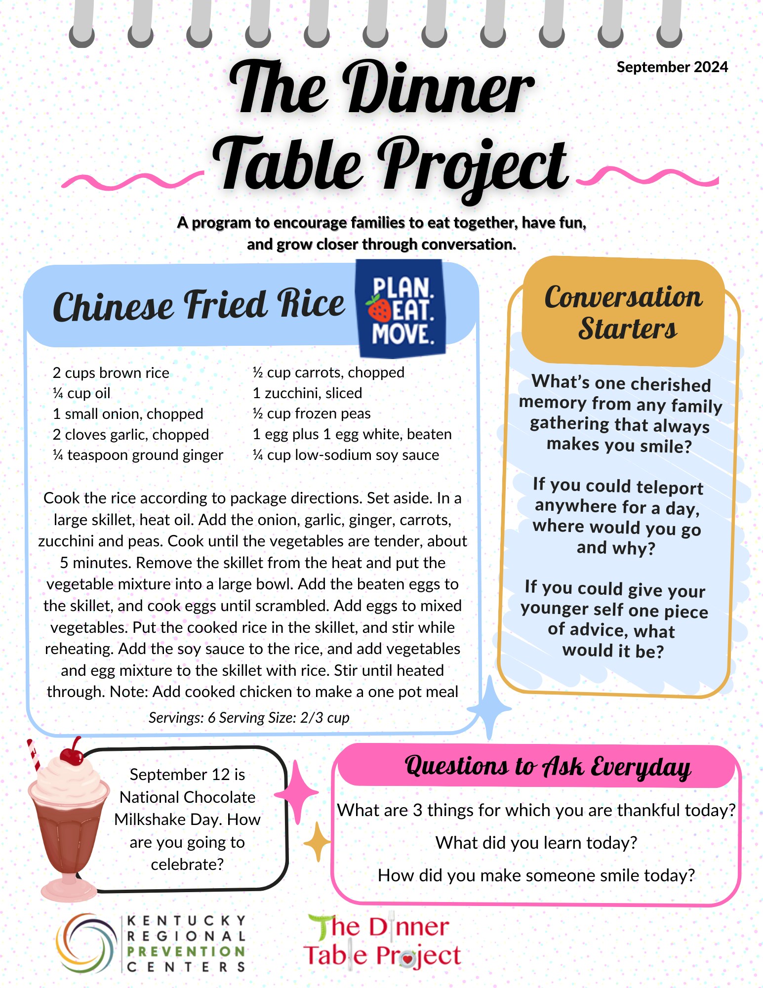 The September 2024 Dinner Table... - The Dinner Table Project