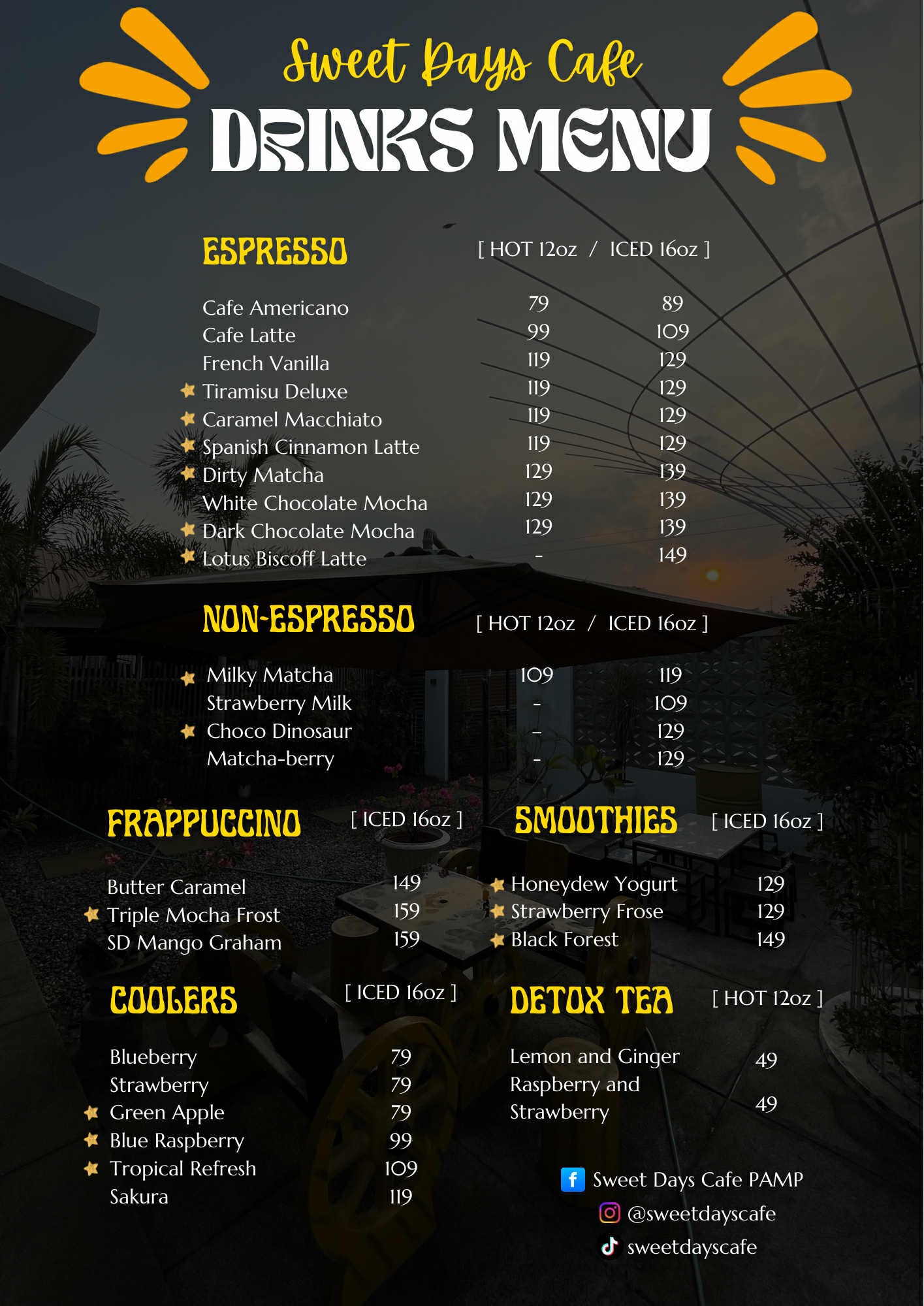 Sweet Days Cafe PAMP | Santa Ana