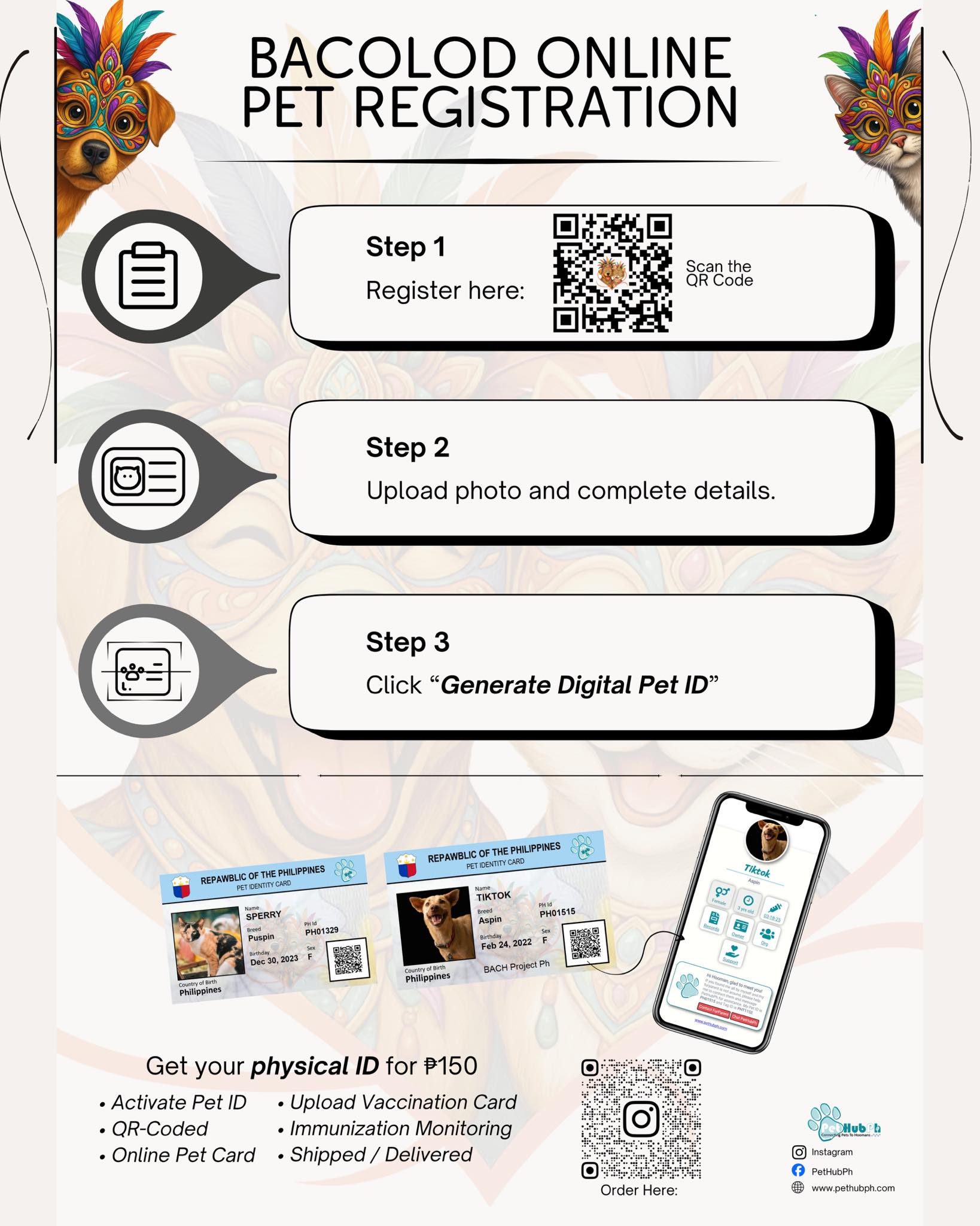 BACH - Protect your furbabies with a Digital Pet ID! For just ₱150, get ...