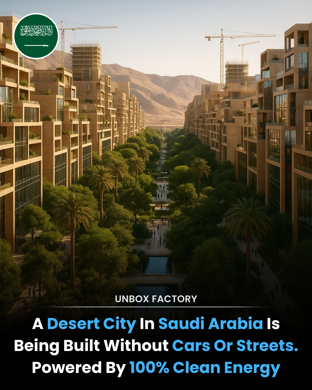 Unbox - Saudi Arabia is constructing a futuristic desert city called ...