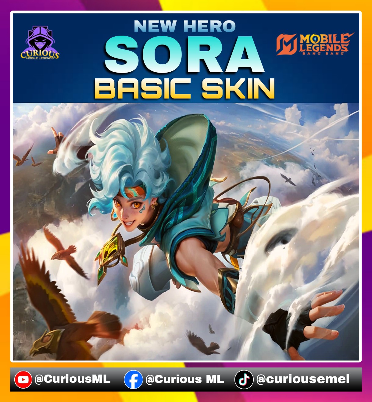 Curious ML - New Hero SORA Basic Skin Splash Art #Sora... | Facebook