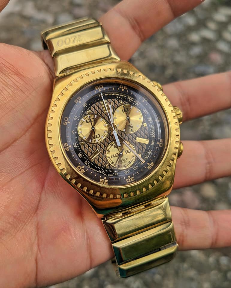 SWATCH Villains 007 Oddjob. 💛 Precio: $2200 MXN (con envío