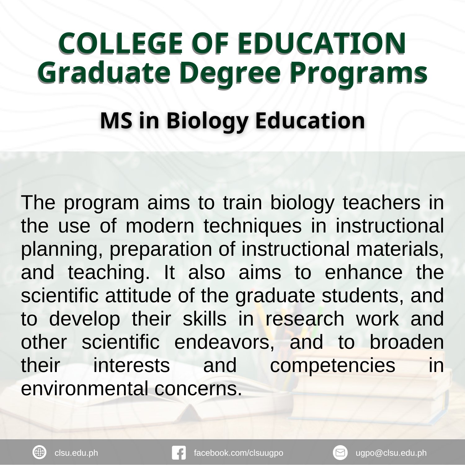 CLSU University... - CLSU University Graduate Program Office
