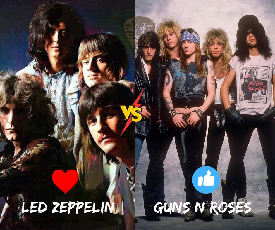 Guns n roses Vs Led zeppelin - Rock N' Roll Society | Facebook