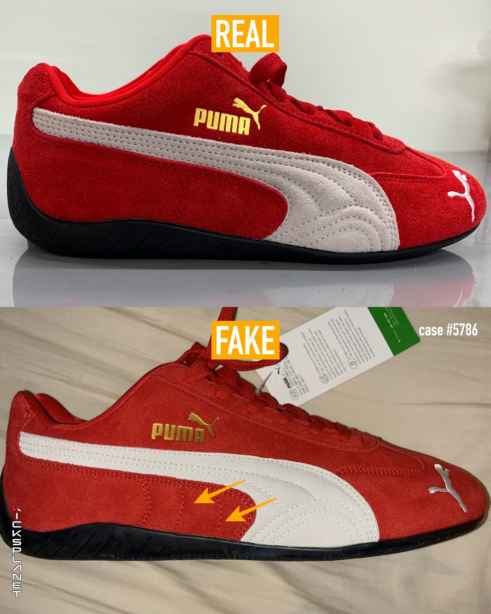 フク様確認用 Legit check Puma Speedcat OG Red White - 398846-02 Case #5786