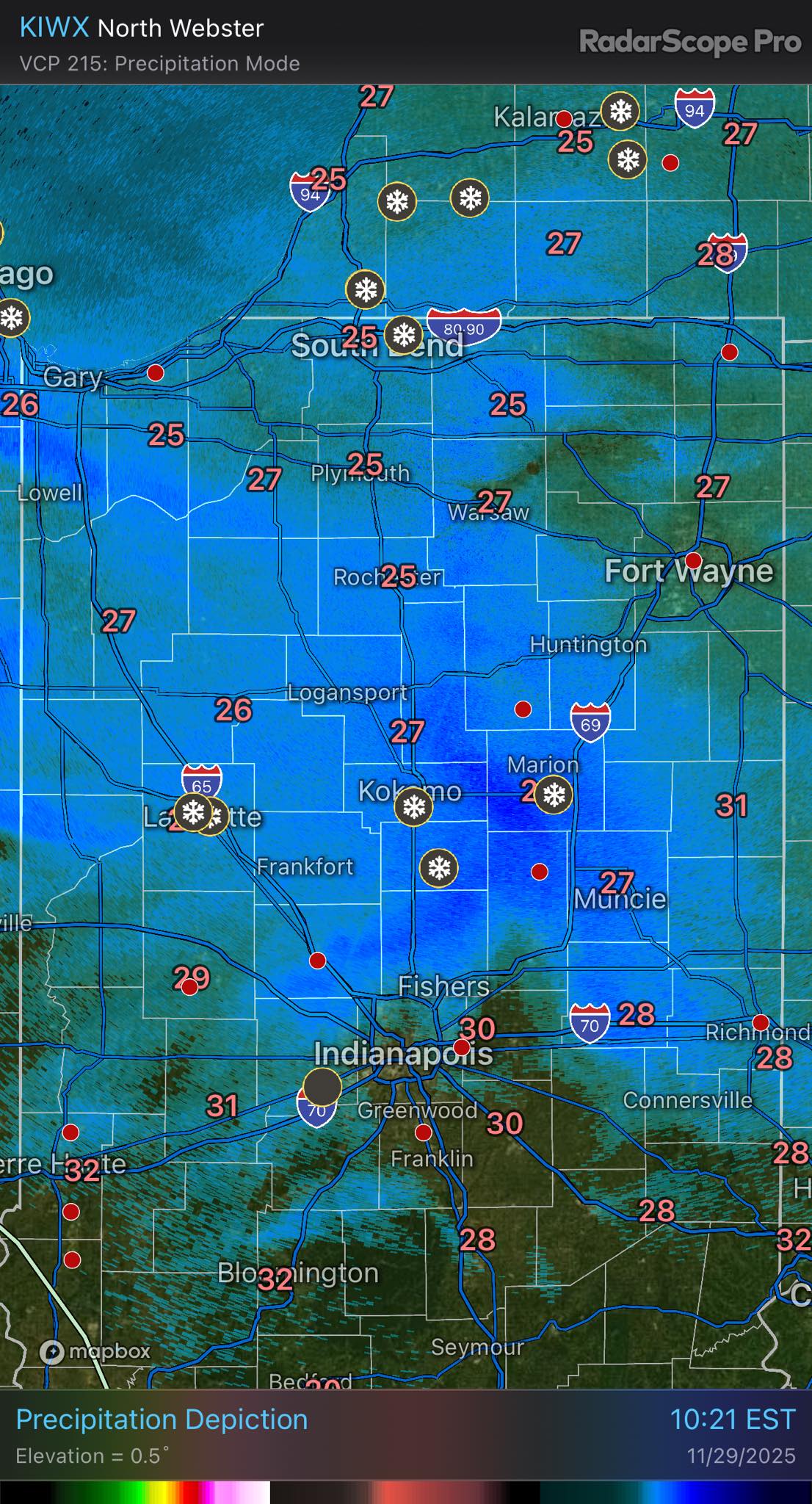 Indiana - Snowing on radar…. but not snowing at your house? This is due ...