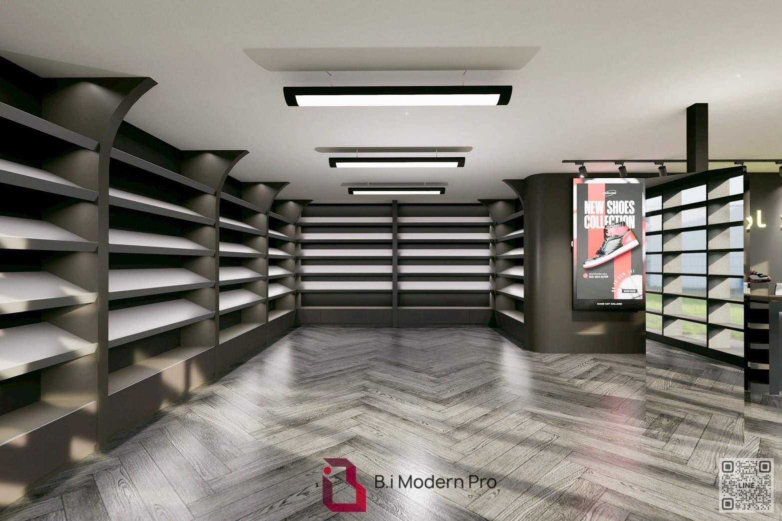 B.i - 🔹BMP Interior Design : ออกแบบร้านรองเท้า ⭐️ Every Step Tells ...