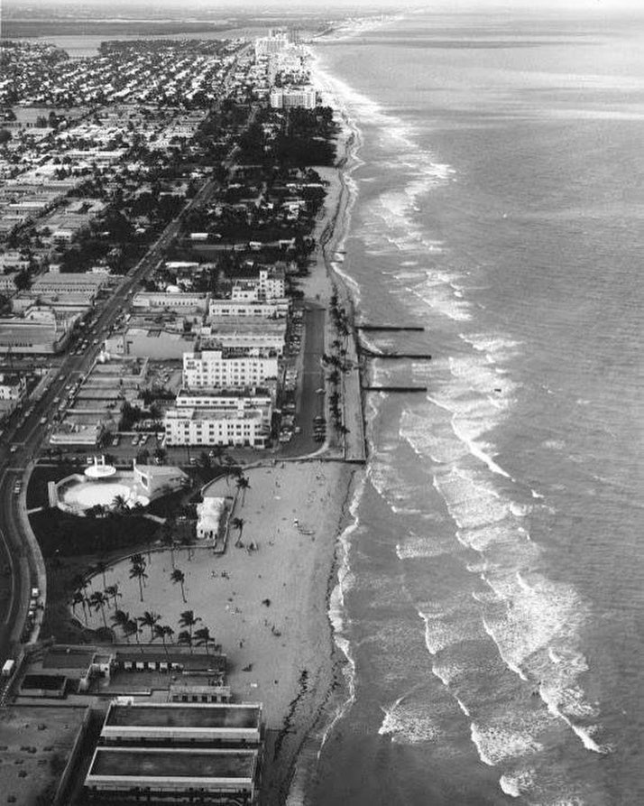 60s USA製 Vintage Sweat S/S MIAMI BEACH 1960s view of Miami Beach, FL