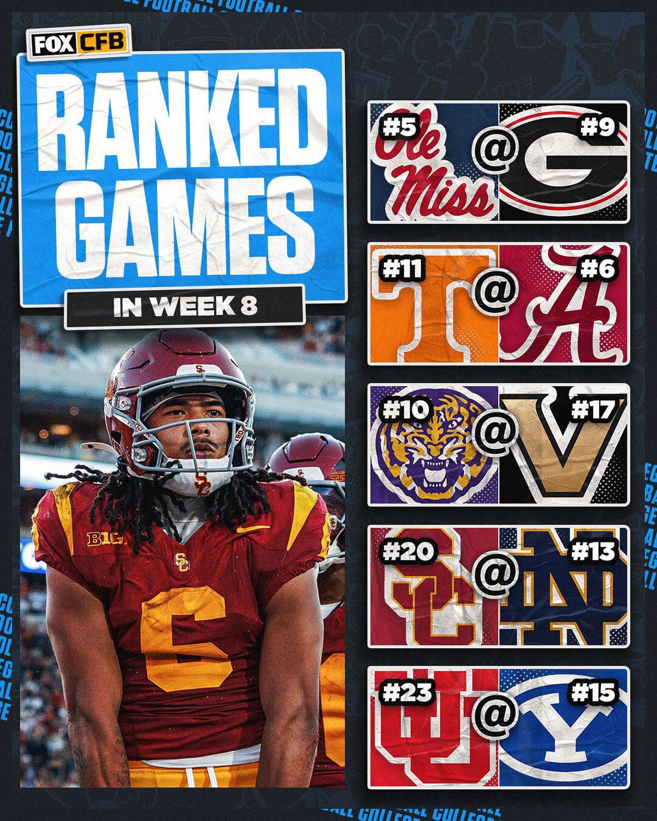 Bigg - 🔥 WEEK 8 HEAT CHECK The ranked matchups are STACKED this week ...