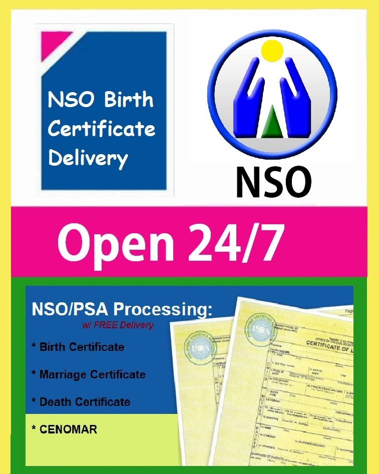 NSO / PSA Online Processing with Delivery | Mandaue City