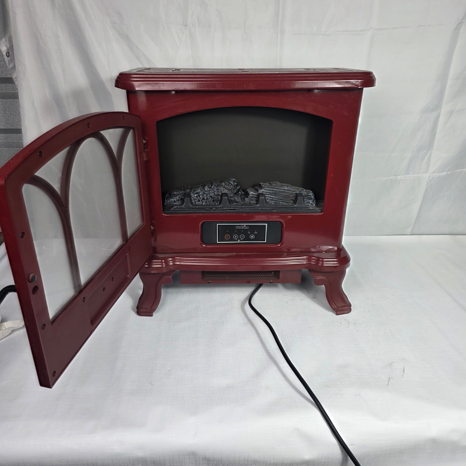 Duraflame DFS-550-13 Electric Fireplace Stove Heater Red - Works