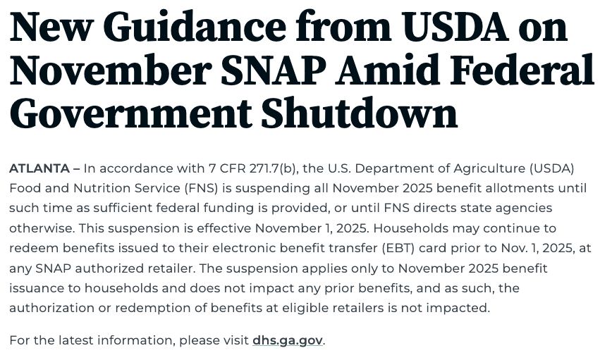 Georgia - The Georgia Department of Human Services encourages SNAP ...