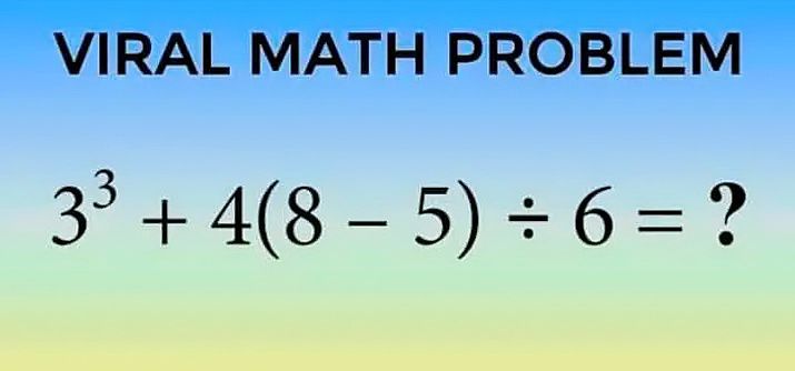 Math - Viral Math Problem! | Facebook