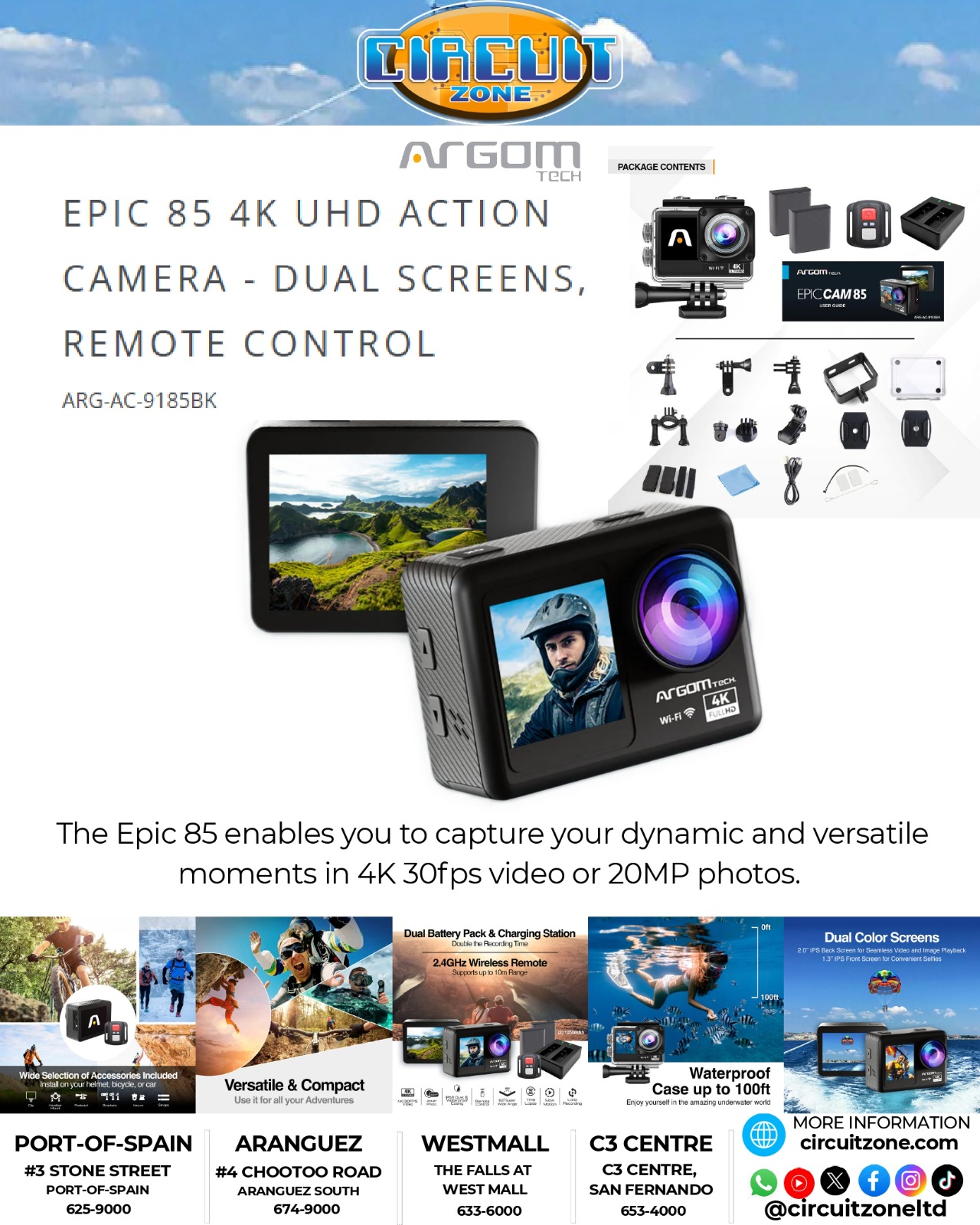 Circuit - Capture every adventure in 4K and 20MP with the Epic Cam 85 ...