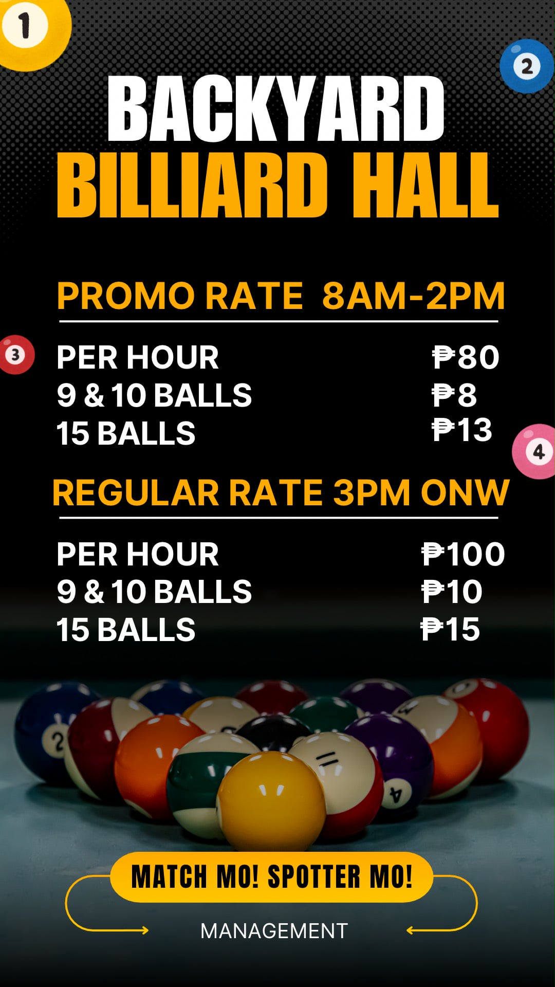 Backyard Billiard Hall | Legazpi