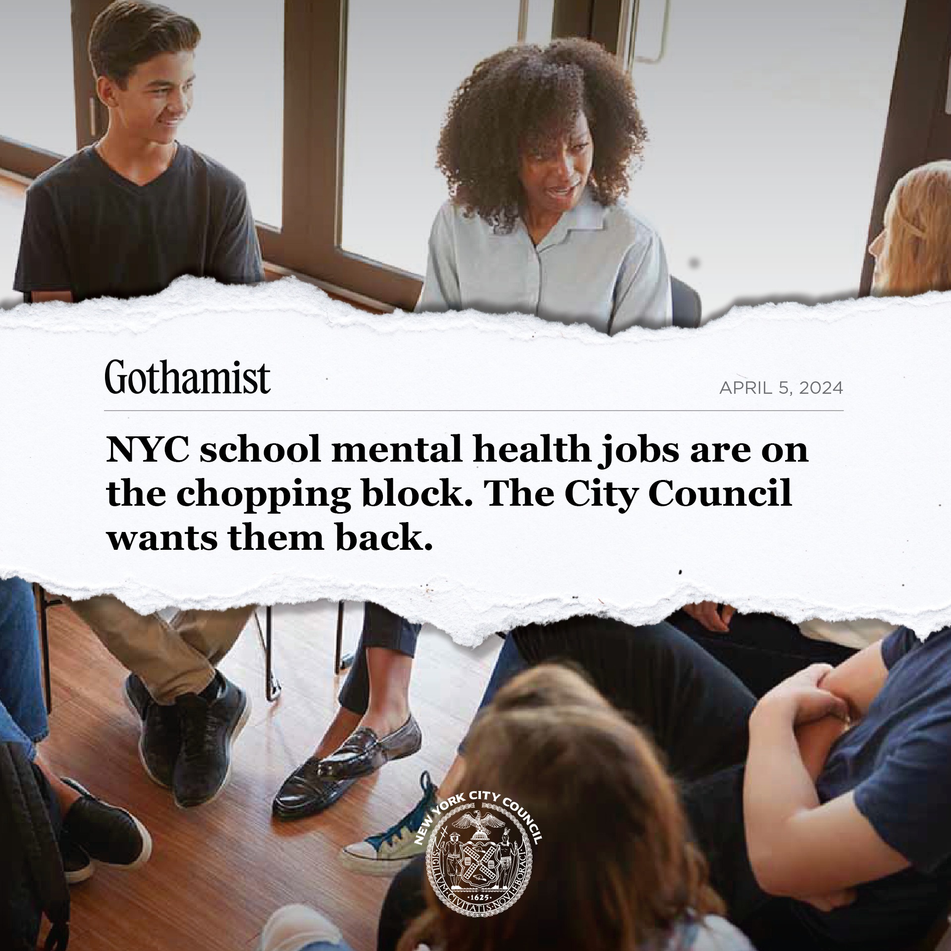 School mental health professionals... - New York City Council | Facebook