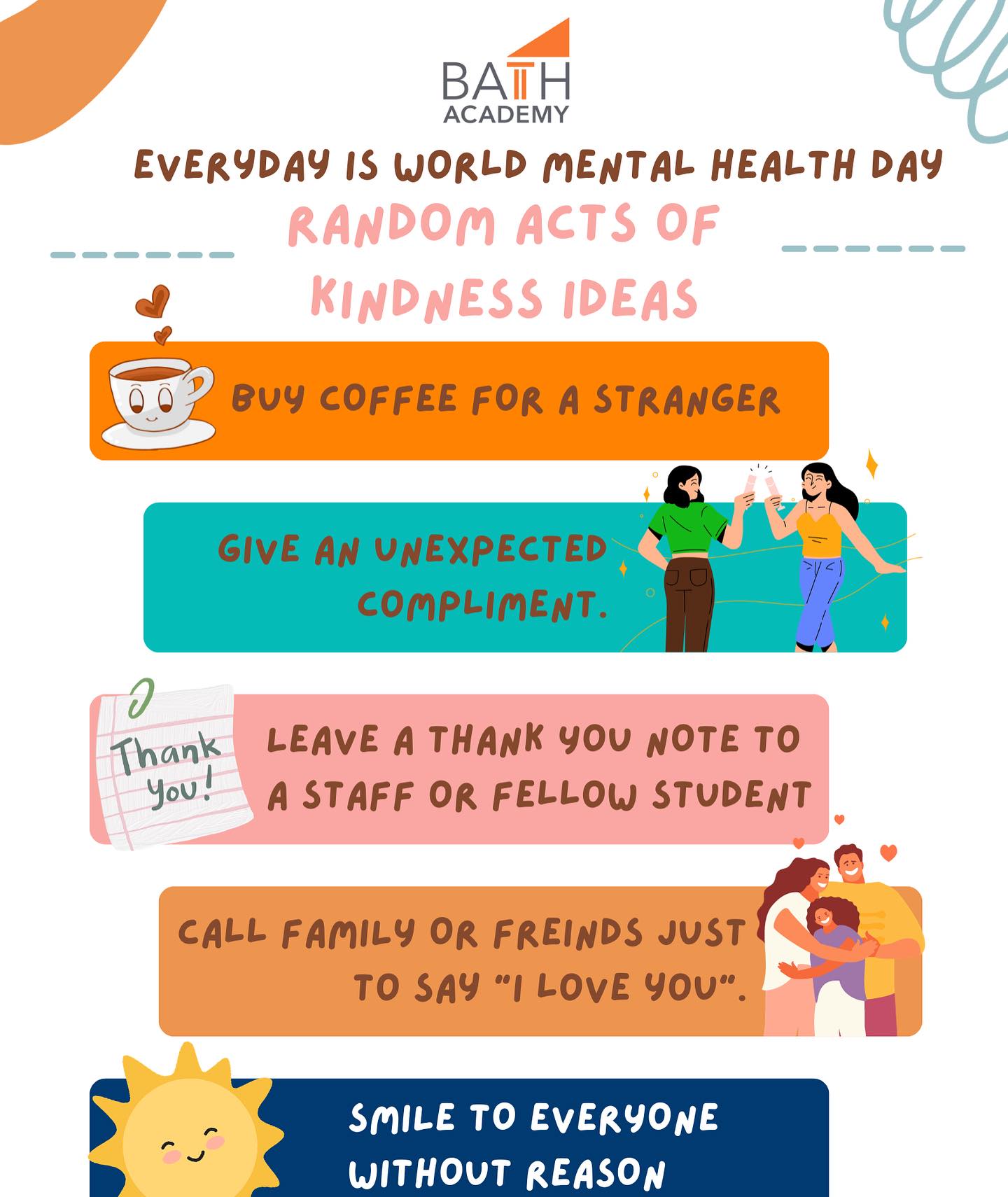 🌍 Today is World Mental Health... - Bath Academy of English