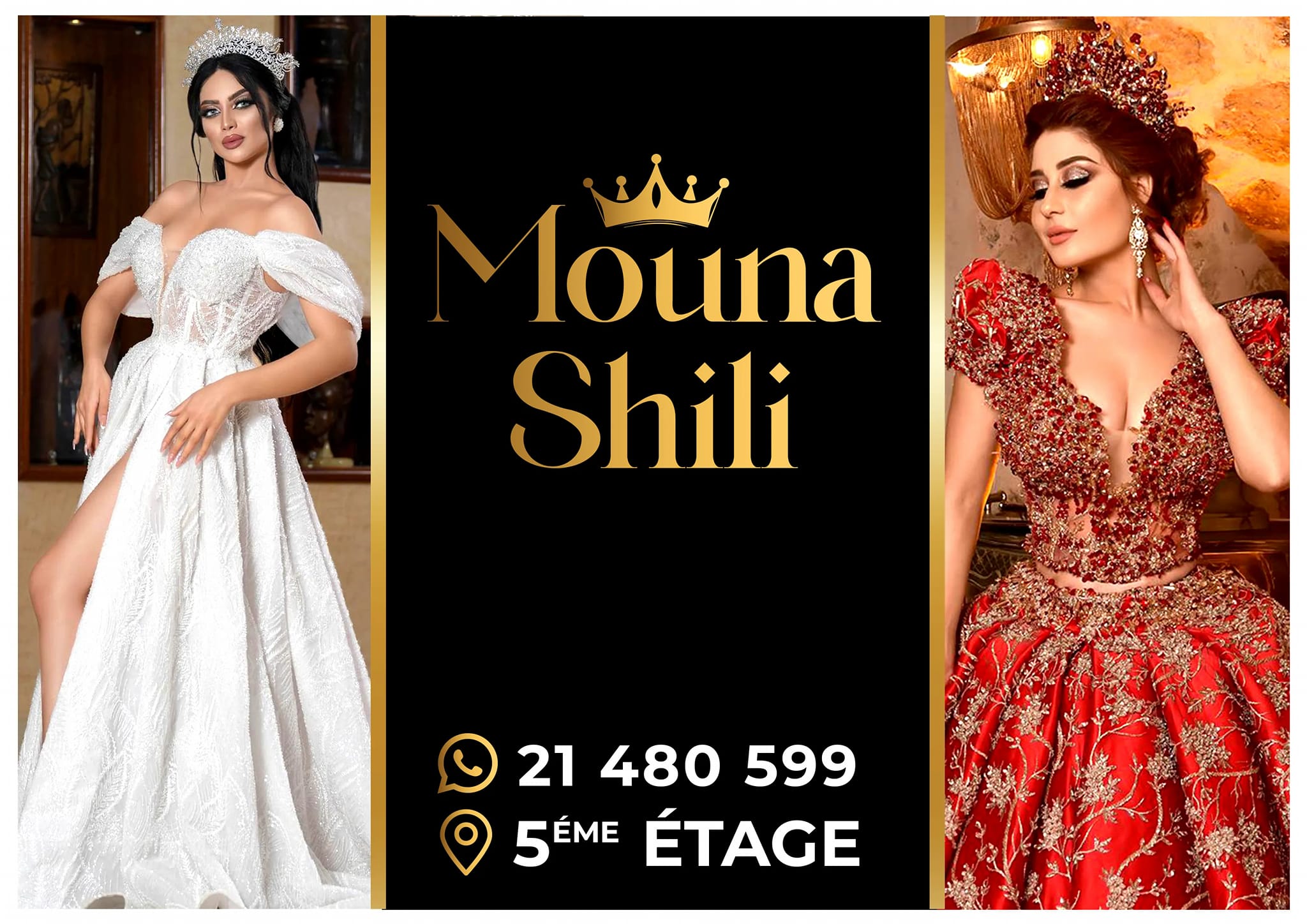 Mouna shili location de robe mariage w soirée