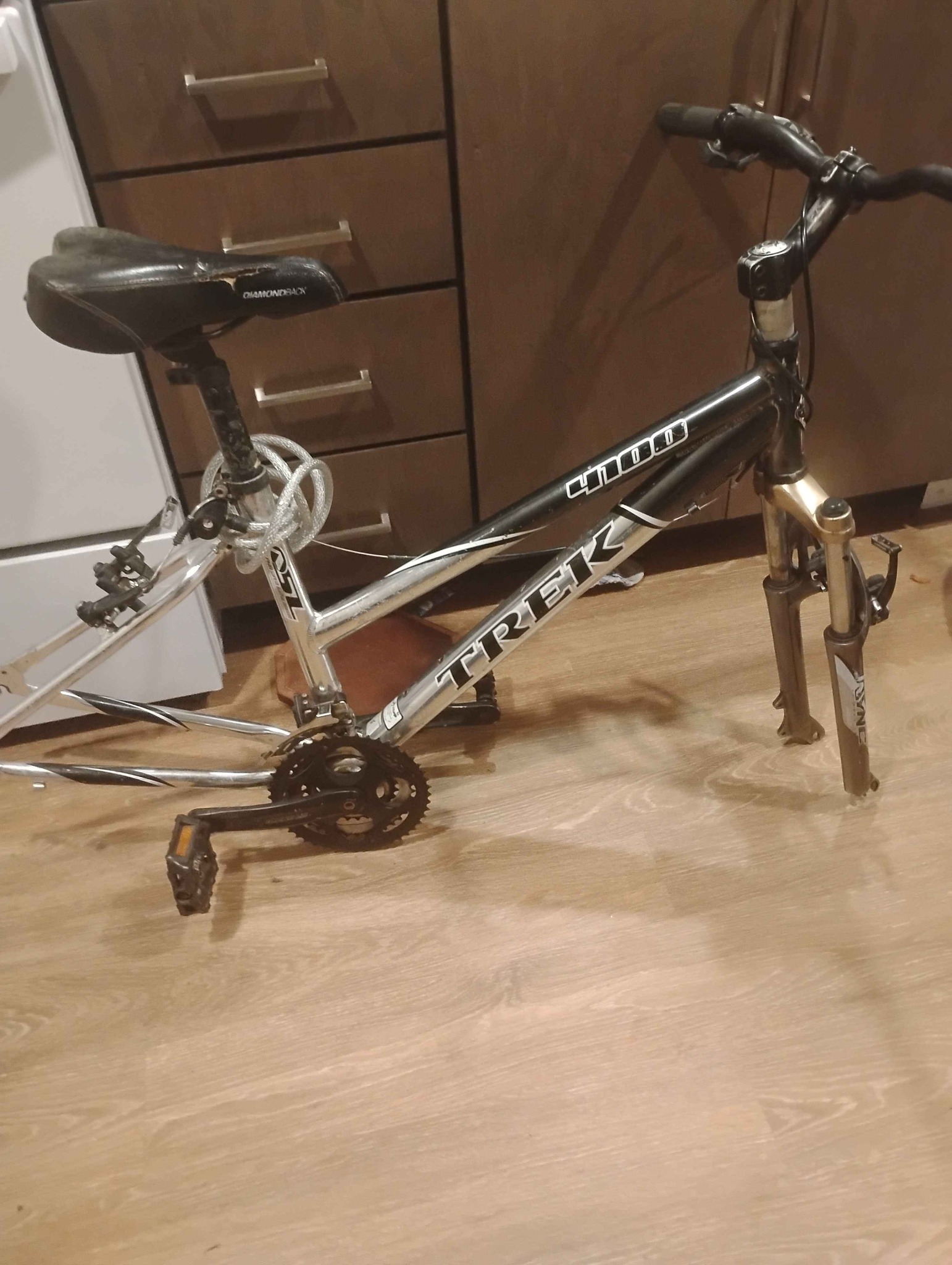 trek 4100 bicycle 21" ASL mountain bike 53.5cm Silver/Black  Pocatello Market Trek Alpha Mountain Trek 4100