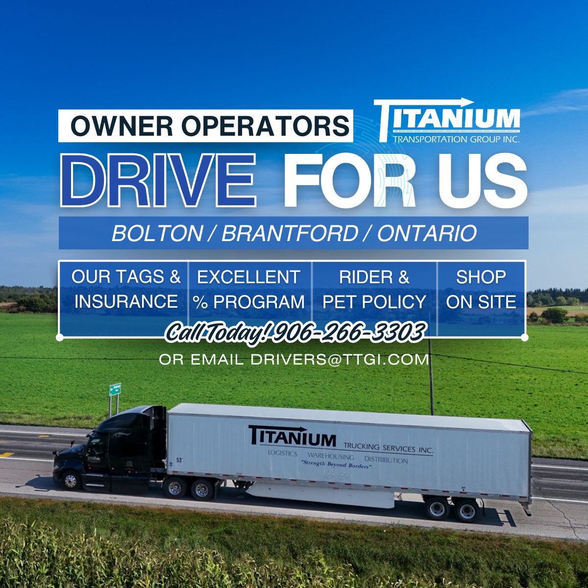 Titanium - 🚨 Now Hiring: Owner Operators We’re looking for safety ...