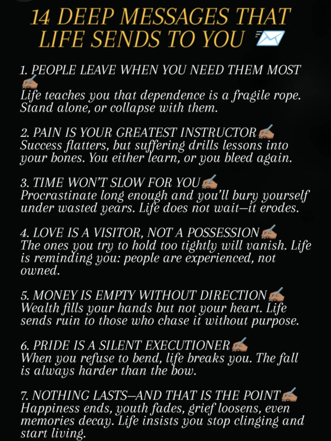 Mental - 14 DEEP MESSAGES THAT LIFE SENDS TO YOU 📨 | Facebook