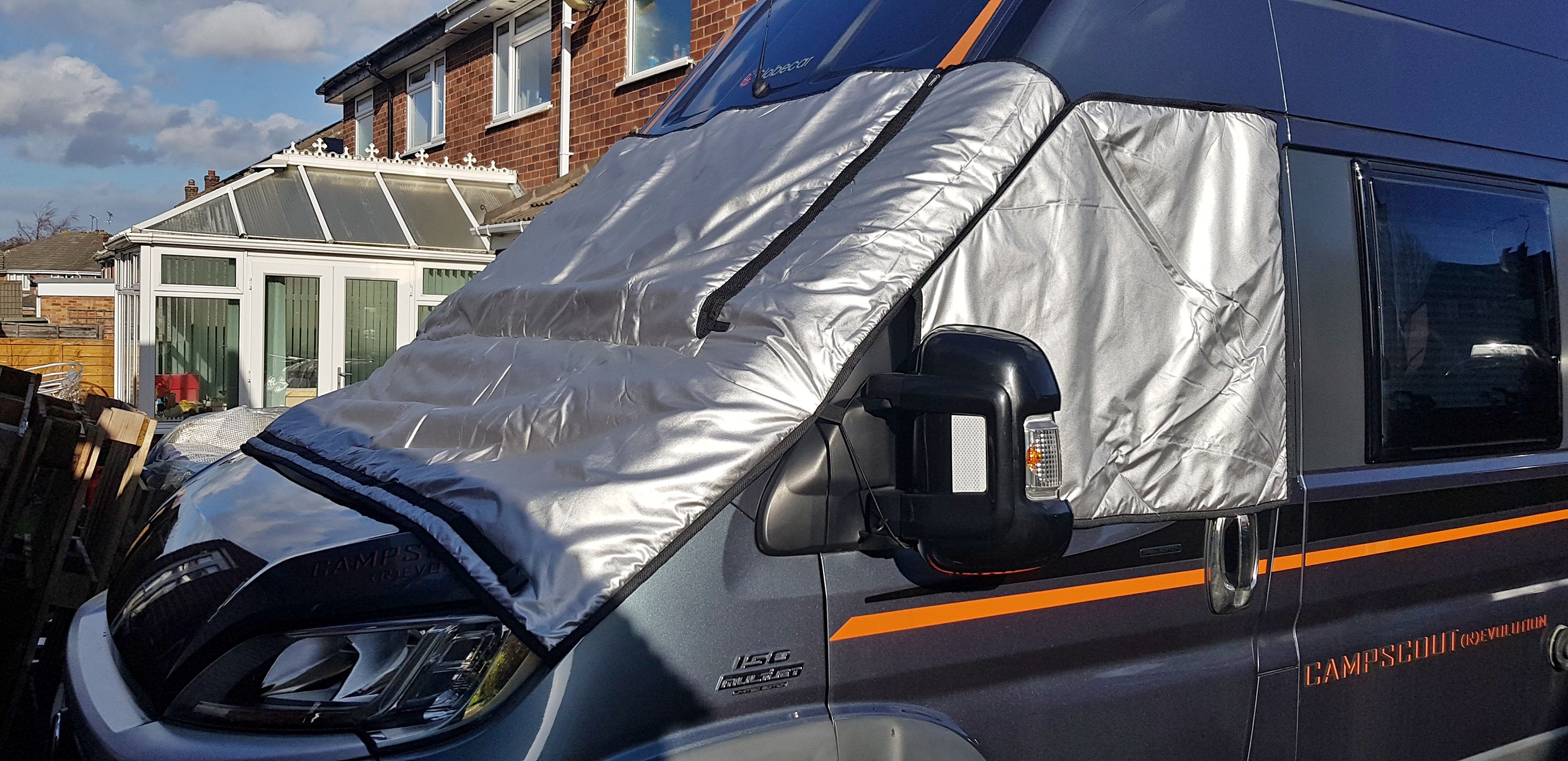 Motorhome Silver Thermal Screen Covers Ducato and Sprinter etc. - Car ...