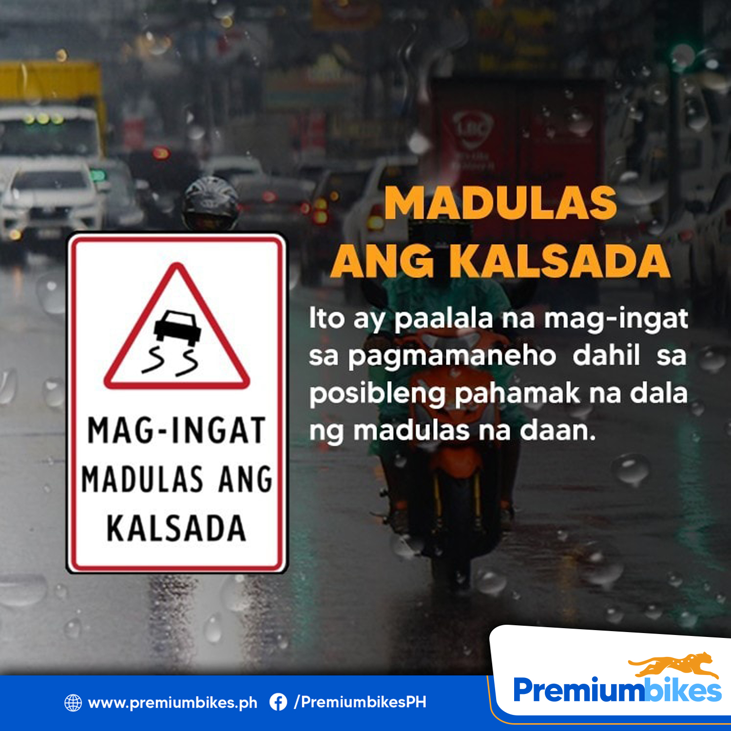Premiumbikes - 𝗣𝗔𝗔𝗟𝗔𝗟𝗔 𝗡𝗚𝗔𝗬𝗢𝗡 𝗥𝗔𝗜𝗡𝗬 𝗦𝗘𝗔𝗦𝗢𝗡! Sa kasagsagan ng ulan ...