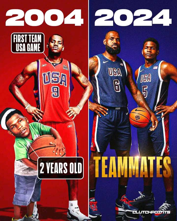 20 years ago, LeBron James had his first Team USA appearance along