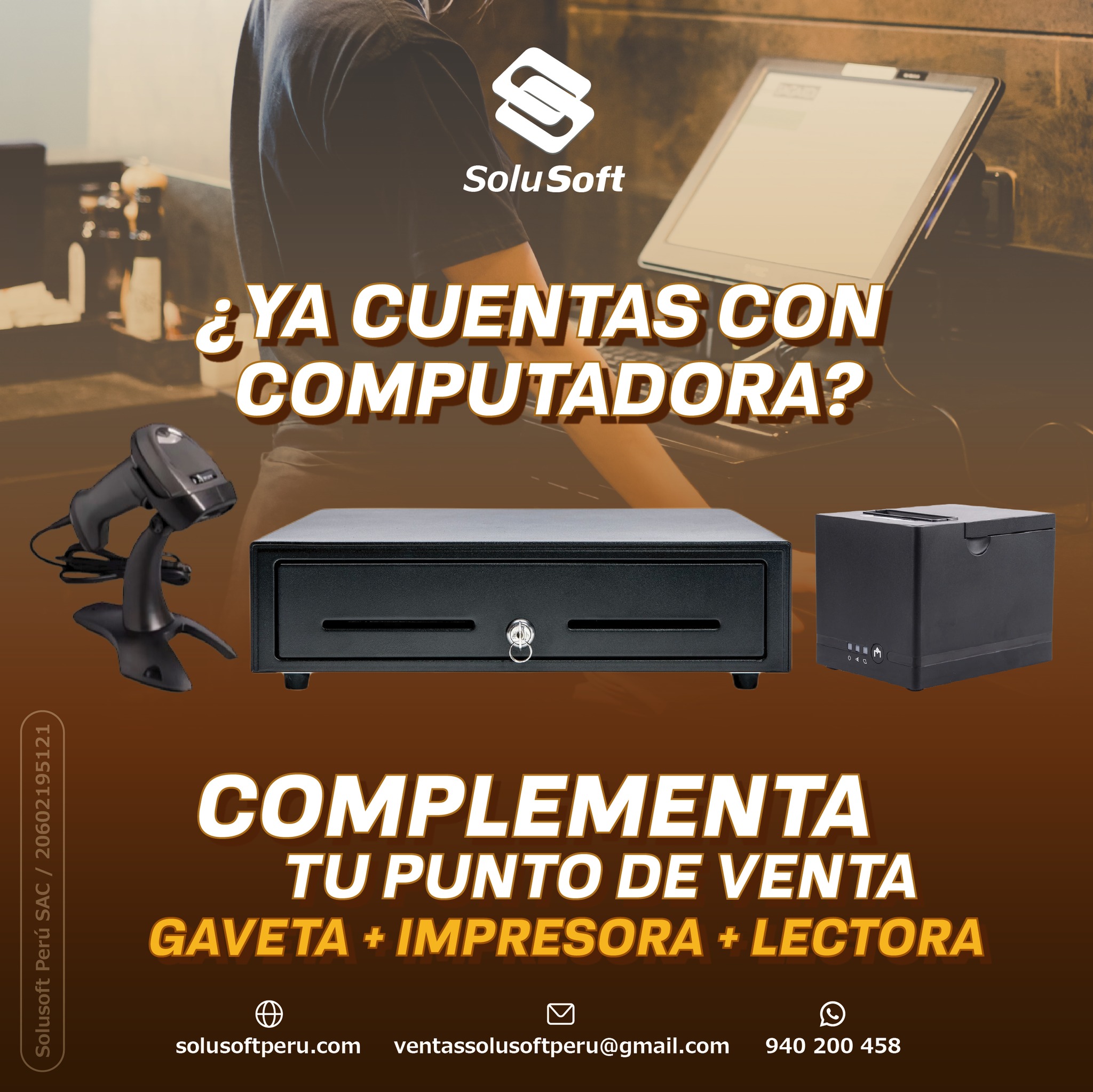 Solusoft Perú - ¿Ya cuentas con computadora en tu local?🌟...