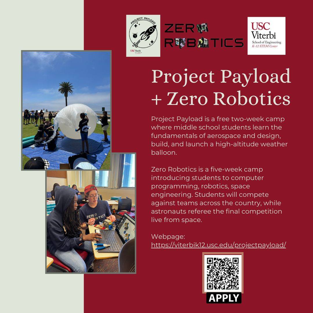 USC - Build and launch a weather balloon at Project Payload + Dive into ...